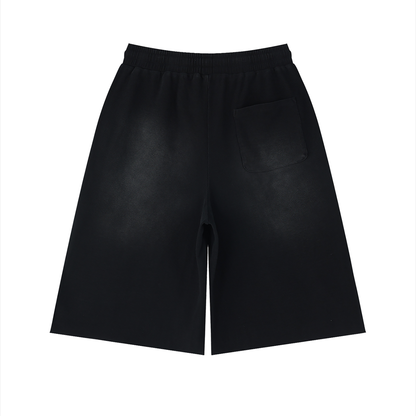 Atlanta 7 Unisex Sunfade Raw Edge Shorts